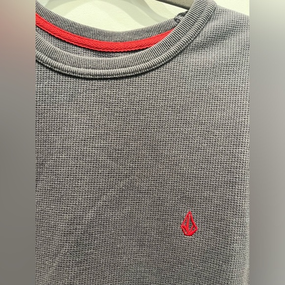 Volcom Mens Waffle Knit Thermal Long Sleeve - Picture 2 of 6